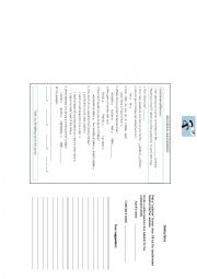 English Worksheet: Sightseeing questionnaire