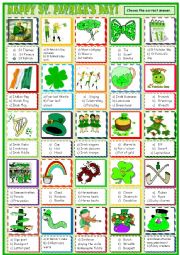 St.Patricks Day : multiple choice activity