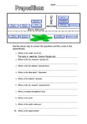 English Worksheet: directions