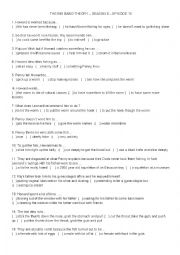 English Worksheet: The Big Bang Theory SEASON 6  EPISODE 10