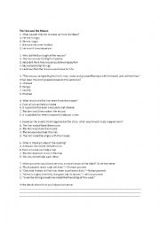 English Worksheet: Fable comprehension