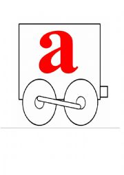 English Worksheet: alphabet trains