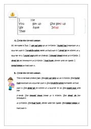 English Worksheet: Present Simple Classroom Handout