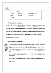 Present Simple Classroom Handout