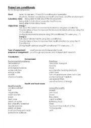 English Worksheet: Project lesson plan on conditionals (PBL)