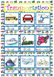 English Worksheet: Transportation