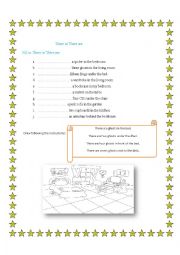 English Worksheet: There is/There are