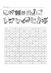 English Worksheet: Animals