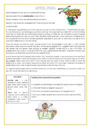 English Worksheet: April Fool