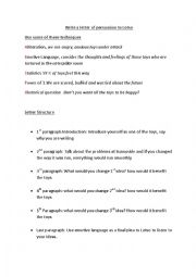 English Worksheet: Letter to Lotso Toy Story 3