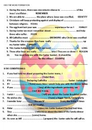 English Worksheet: EASTER CHALLENGE  2015 advanced !!!