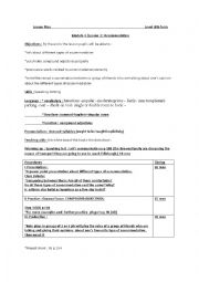 English Worksheet: lesson plan accommodation part 2