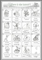 English Worksheet: Easter prepositions