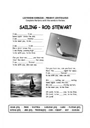 English Worksheet: Sailing