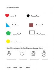 Colour worksheet