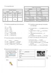 English Worksheet: Simple Present Verb To BE