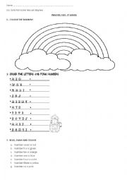 English Worksheet: Test for primary students