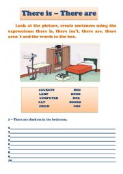 English Worksheet: There to be