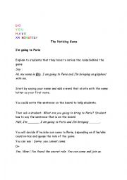 English Worksheet: the noticing game