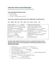 English Worksheet: DVD Session - Susan Boyle - Britans got talent