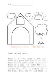 English Worksheet: The barn 