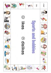 English Worksheet: goose game sports and hobbies