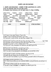 English Worksheet: Shopping Vocabulary and Past Simple
