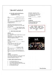English Worksheet: Song beautiful by P.O.D