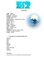 English Worksheet: Ice Age 2 