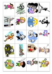 Verb sheet 1 flashcards (set of 20)