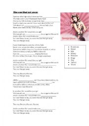 English Worksheet: The one who got away, by Katy Perry