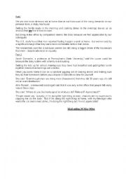 English Worksheet: test for 2nd form students+ languge tasks for 4th form students