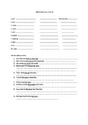 English Worksheet: IRREGULAR VERBS