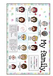 English Worksheet: Family POSTER 