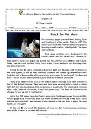 English Worksheet: Outer space  - We have been there!