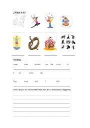 English Worksheet: Circus