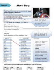 English Worksheet: comparing people