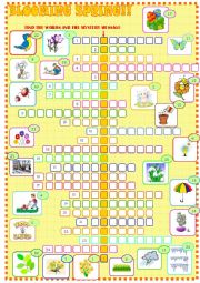 English Worksheet: Spring : crossword puzzle