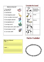 English Worksheet: ability