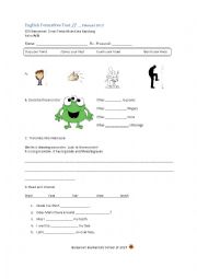 English Worksheet: Body for 4th grade; translating, matching, reading
