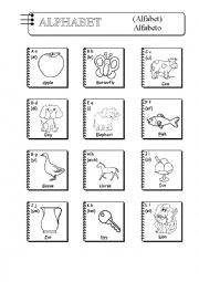 English Worksheet: THE ALPHABET