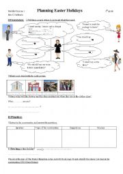 English Worksheet: Playing Easter Holidays