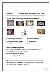 English Worksheet: a worksheet