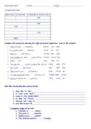 English Worksheet: grammar exercise 