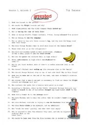 English worksheet: Arrested Development - Top Banana