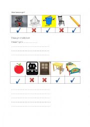 English Worksheet: have got/ havent got