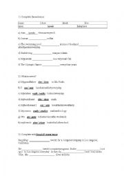 English Worksheet: Simple Present