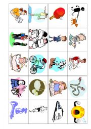 Verb sheet 2 flashcards (set of 20)