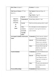 English Worksheet: Reading Lesson Plan