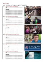 English Worksheet: features of racism and anti racism compaigns ( 6 video comprehension)